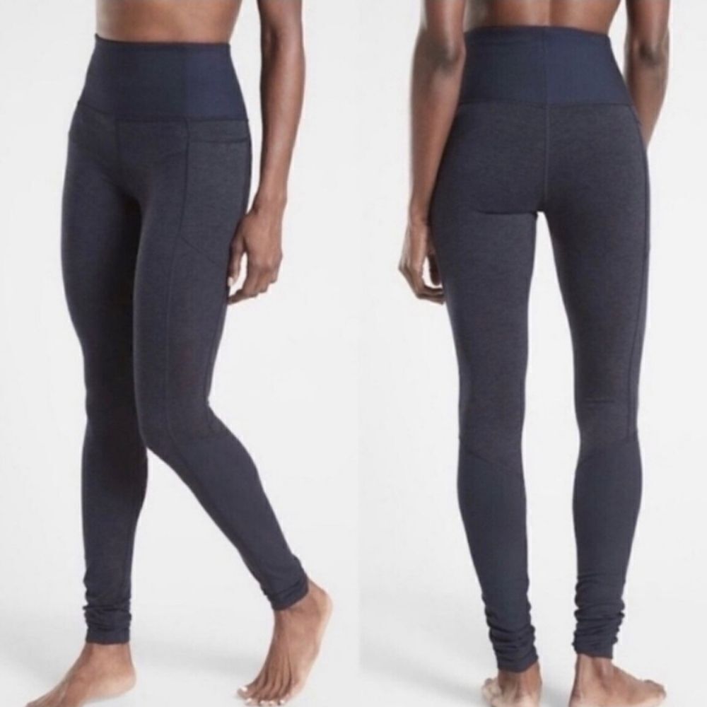 Athleta Heel Tight in Heathered Navy Blue Size 1X